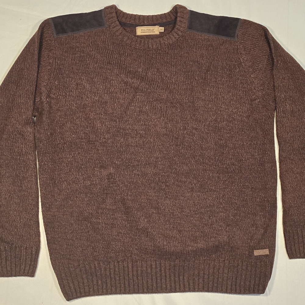 P.G. Field Jumper Mens Knit Long Sleeve Crew Neck Pullover Size XL